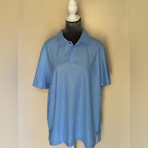 32 Degrees Cool Men’s Light Blue Polo Shirt Short Sleeve Size L